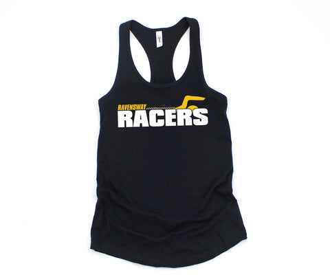 Ravensway Racers - Black Racerback Ladies Tank
