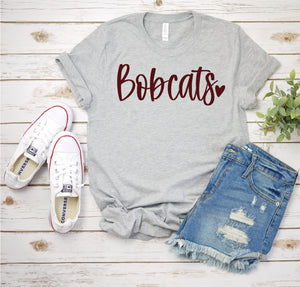 Bobcats - Heather Athletic Gray