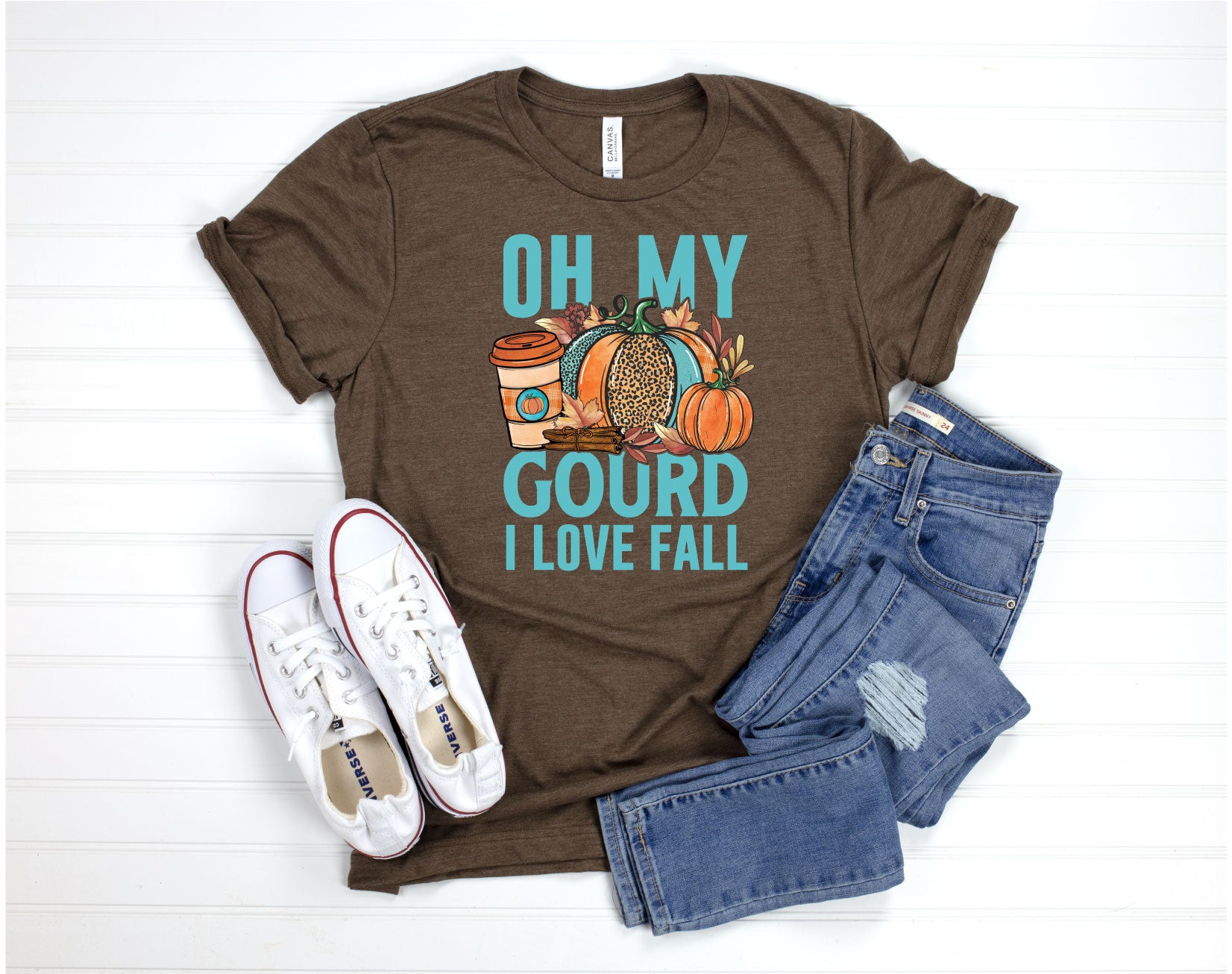 Oh My Gourd - I Love Fall Tee
